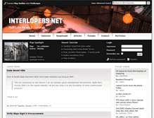 Tablet Screenshot of interlopers.net